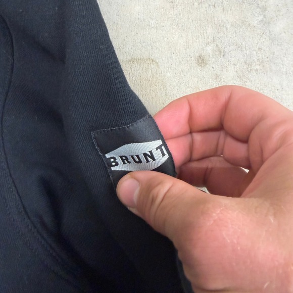 BRUNT The Shevlin Hoodie Black 3X Large Snap Neck Cotton Polyester Blend - Picture 3 of 9